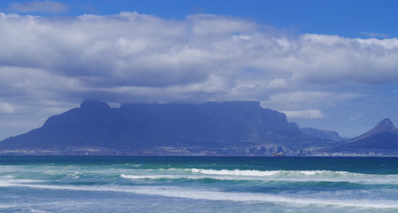 Tafelberg an der Südatlantikküste bei Kapstadt Südafrika
