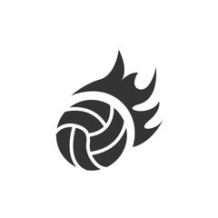 volleyball icon vector illustration sign