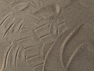 Sand for construction surface background and texture