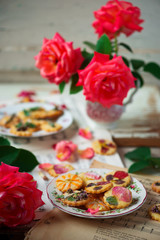floral  petals  sour cream cookies..style vintage