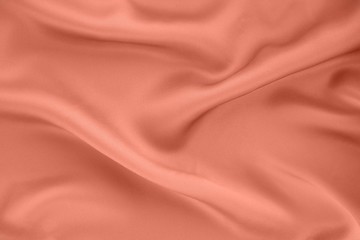 Coral pink silk background