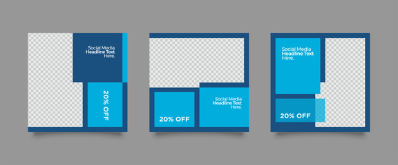 Modern promotion square web banner for social media post template. Elegant sale and discount promo backgrounds for digital marketing