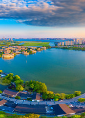 Villas by Jinji Lake in Suzhou City, Jiangsu Province, China
