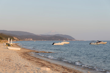 Obraz premium Boat on the beach