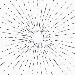 Obraz premium hipster style vintagemonochrome star burst with ray