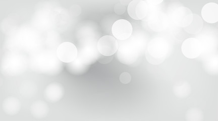 Abstract background bokeh blurred. Bokeh soft gray for graphic banner. Grey background with bokeh circle soft. Soft blur grey light wallpaper. vector EPS.10-01