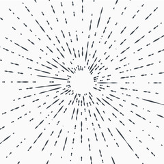 Obraz premium hipster style vintagemonochrome star burst with ray