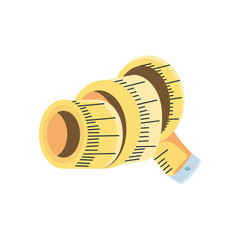 construction meter on white background