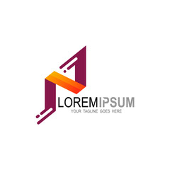 N logo , Letter N logo with fast design vector, Delivery express logo