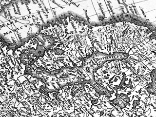 アンティークの世界地図　バルト海