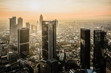 Sonnenuntergang in Frankfurt