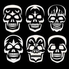 Gothic sign with skull, grunge vintage design t shirts