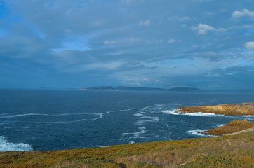 Vistas de la playa de A Coruña, Galicia, España. 