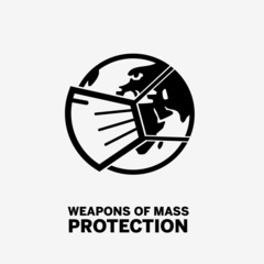 Covid-19 Corona Virus Awareness Poster - Weapons of mass protection
