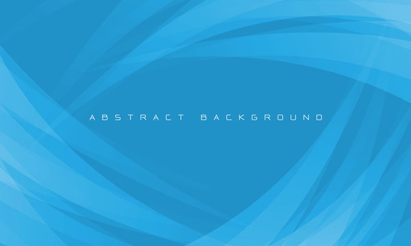 Abstract White Curve Overlap On Blue Design Modern Futuristic Background Vector Illustration.