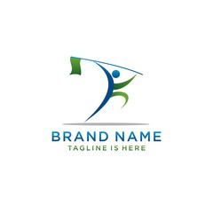 Obraz premium Fun People Healthy Logo