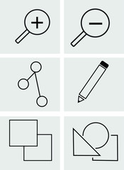 set of icons