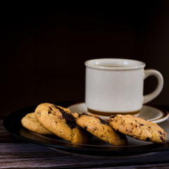 Chocolate Chip Cookies and Coffee