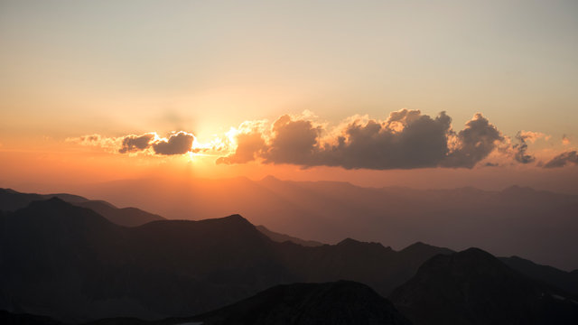 Sunset in Bastiments, Pyrennes