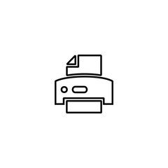 Printer icon. Scanner sign. Laser jet, ink jet printers. Document, image printouts symbol. Office tool and equipment icon for perfect web and mobile design.