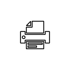 Printer icon. Scanner sign. Laser jet, ink jet printers. Document, image printouts symbol. Office tool and equipment icon for perfect web and mobile design.