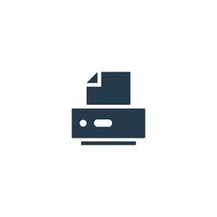Printer icon. Scanner sign. Laser jet, ink jet printers. Document, image printouts symbol. Office tool and equipment icon for perfect web and mobile design.
