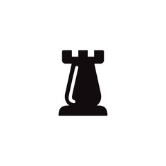 Rook icon. Chess figure sign. Strategy symbol. Perfect icon design for web and mobile design