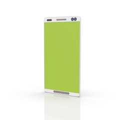 3d rendering of Mobile phone icon isolated on white background