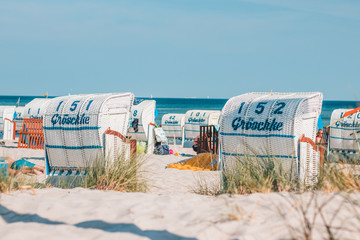 sandy beach on the shore of Baltic Sea in Germany