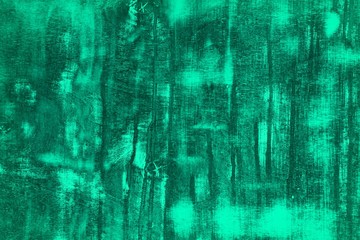teal, sea-green grunge plywood with different big cleared spots texture - nice abstract photo background
