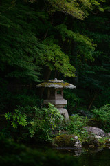 Most ancient Japanese stone lamps are found in temples.