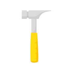 Hammer illustration. Hand tool, instrument, household. Housekeeping concept. Can be used for topics like home repair, fixing, maintenance