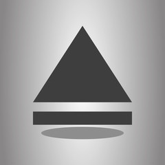 Fototapeta premium Eject simple icon vector. Flat desing