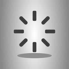 Loading simple icon vector. Flat desing