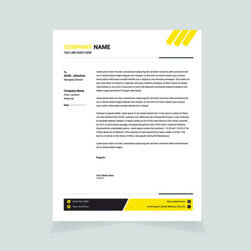 Professional Letterhead Design Template 