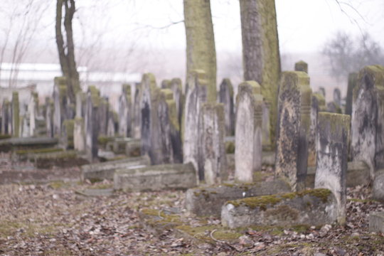 Jewish Tombs on Old Cementery, Silesia, Poland