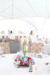 decoration of the dining table