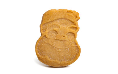 christmas butter cookies isolated