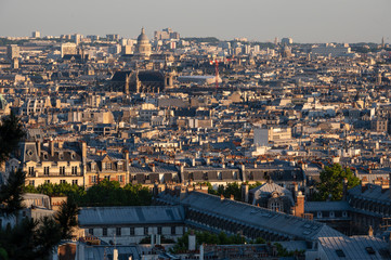 Vue générale vers Paris depuis Montmartre