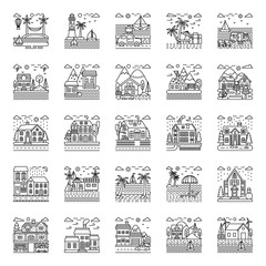 Naklejka premium Summer And Beach Illustrations Pack 