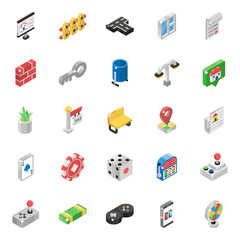
Casino Games Isometric Vectors Pack 
