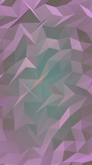 Abstract triangle geometrical violet background. Geometric origami style with gradient. 3D illustration