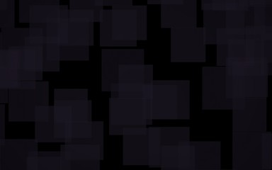 Black abstract background. Backdrop with grey squares. 3D illustration
