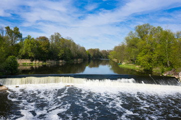The waterfall in Znamensk, Russia