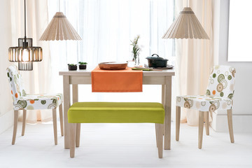 dining room and interior design designed for home office hotel