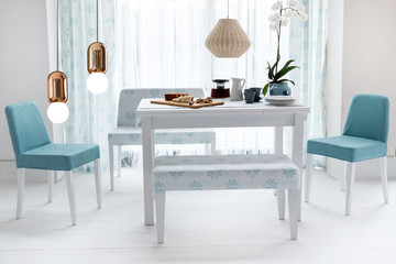 dining room and interior design designed for home office hotel