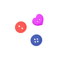 Sewing buttons illustration. Snaps, clothing, sewing. Needlework concept. illustration can be used for topics like household, workshop