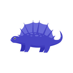 Purple dinosaur illustration. Creature, colored, animal. Nature concept. illustration can be used for topics like history, school, kid books