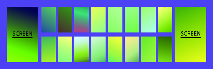  Green  gradient cover design. Vibrant background for screen, poster, banner, wallpaper, social media post