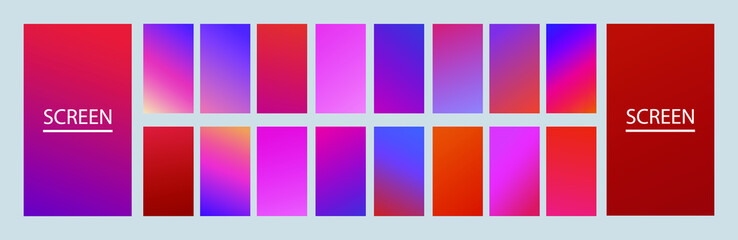 Fototapeta premium Red rose and pink gradient cover design. Vibrant background for screen, poster, banner, wallpaper, social media post